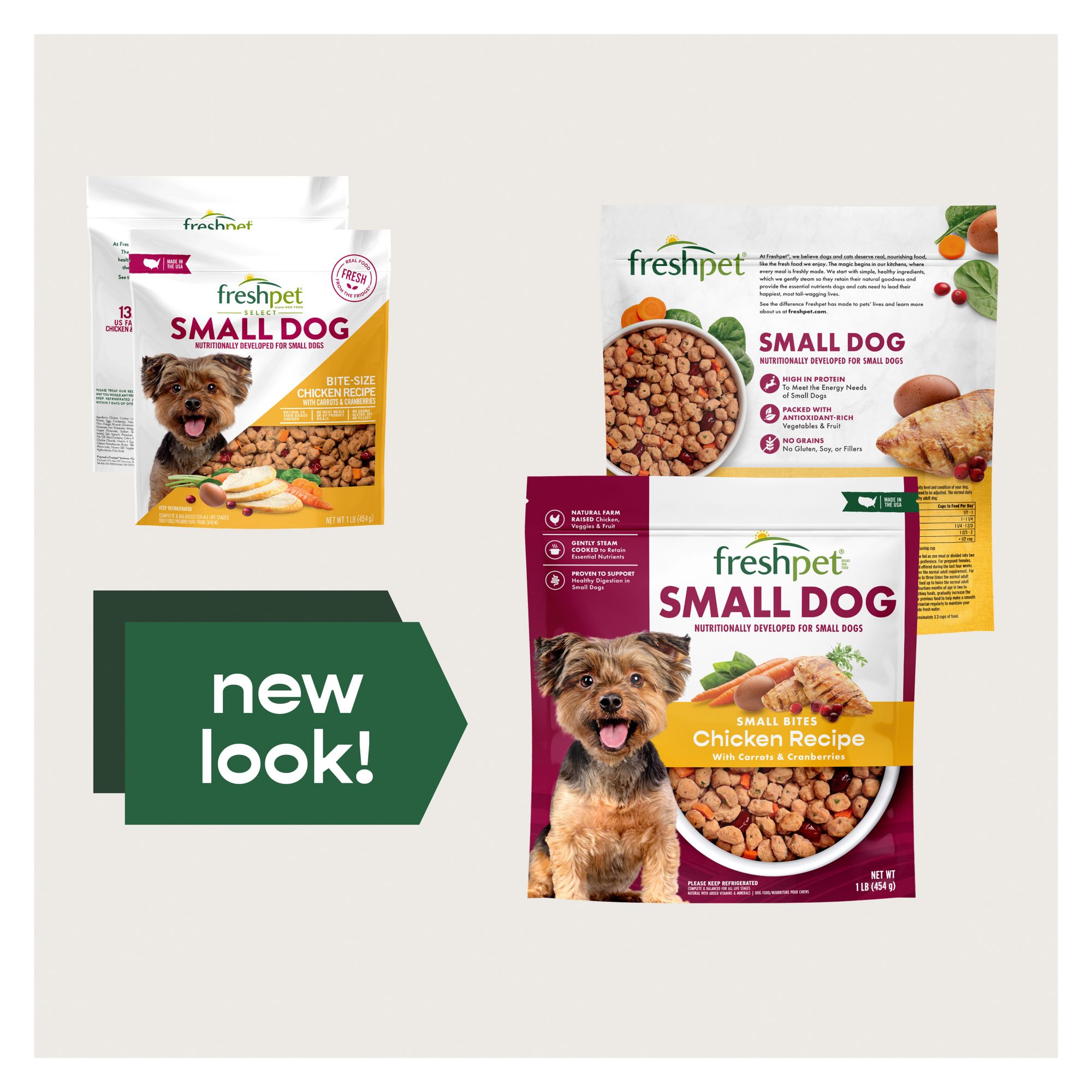 Freshpet dog food small breed best sale