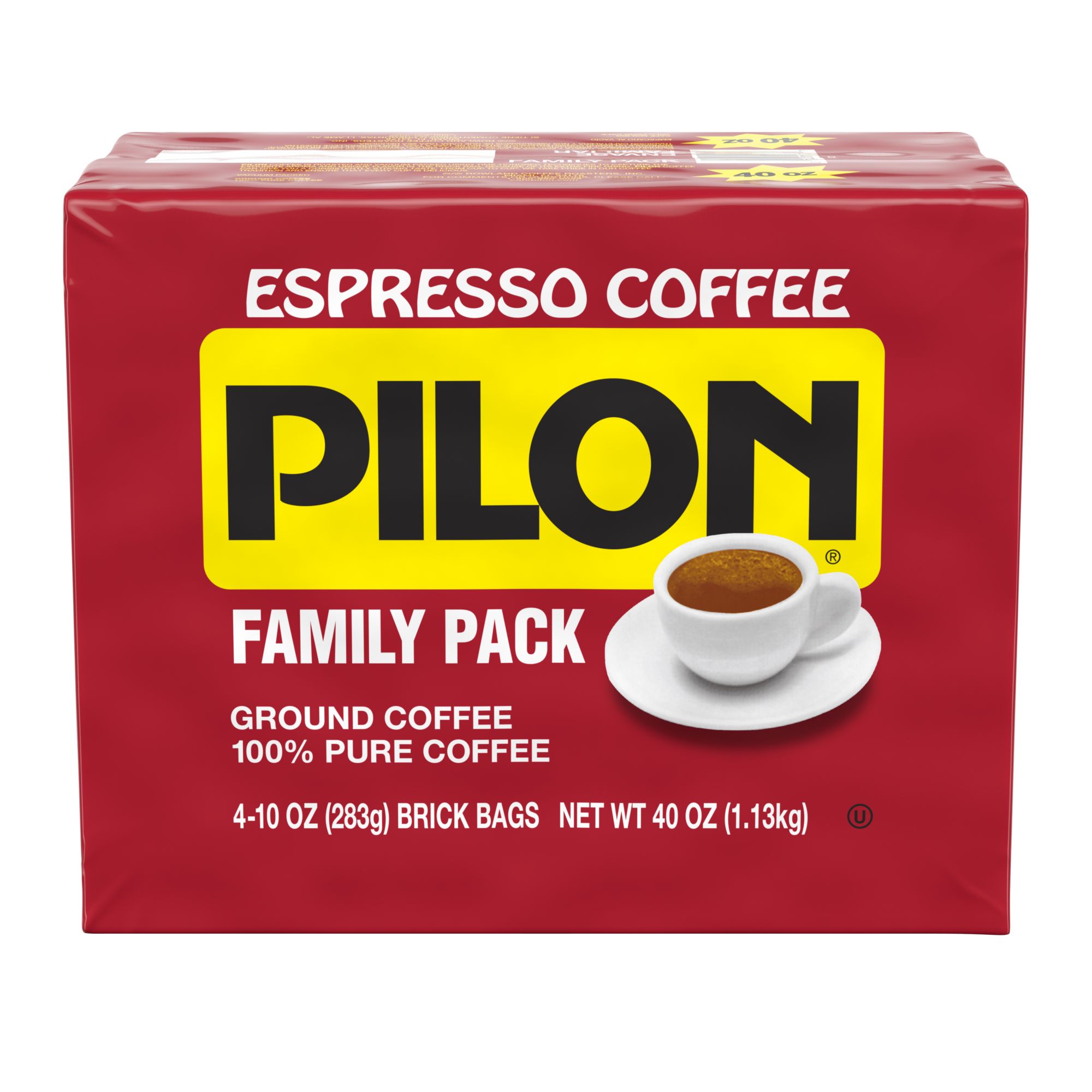 Pilon Espresso Descaffeinated Ground Coffee 100 % pure Net Wt. 10 oz –  Amigo Foods Store