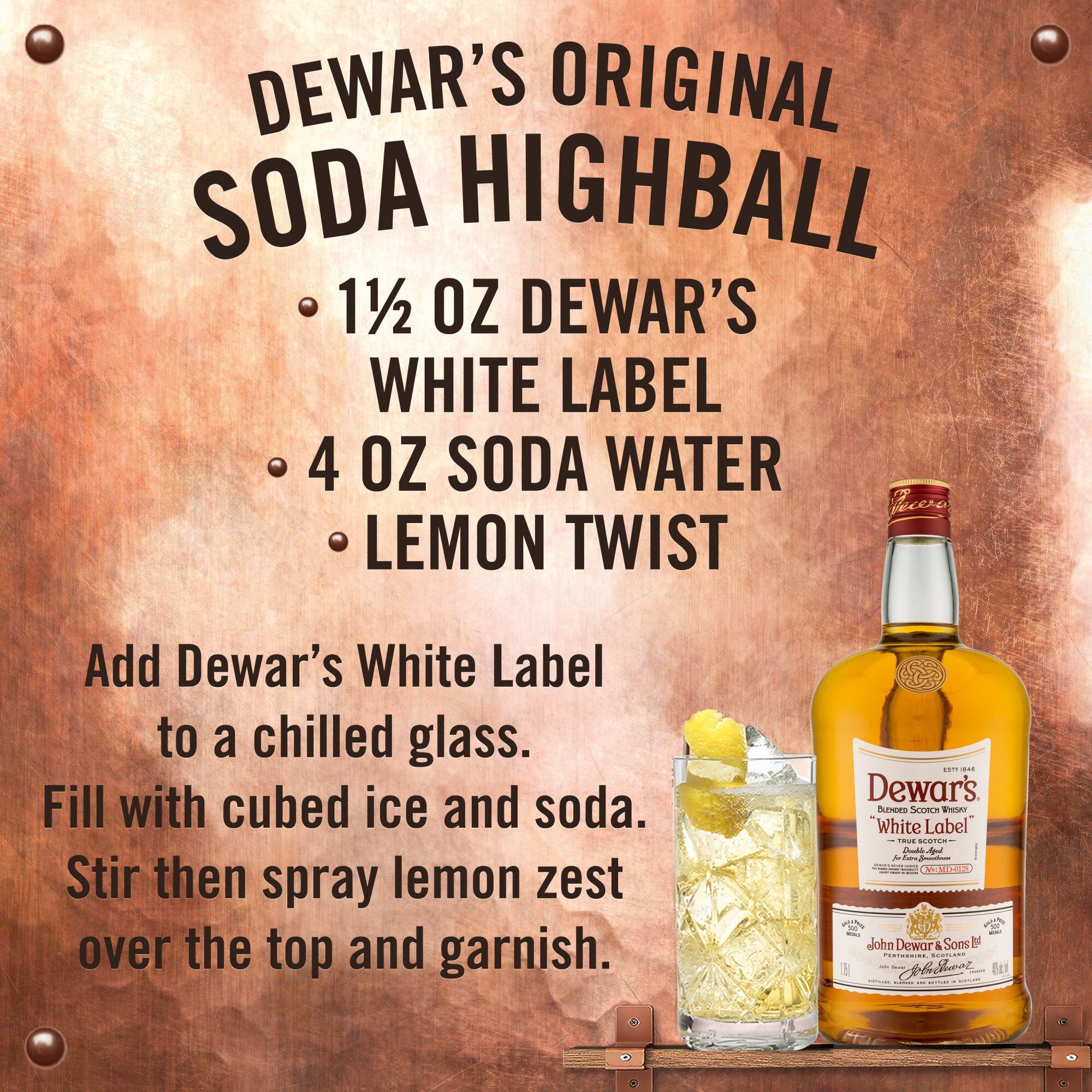 Dewar's White Label Blended Scotch Whisky, 1.75L