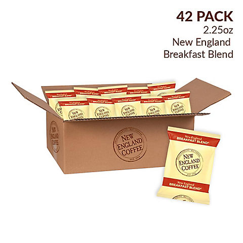 New England Coffee Breakfast Blend Coffee Individual Packs, 42 pk./2.25 oz.