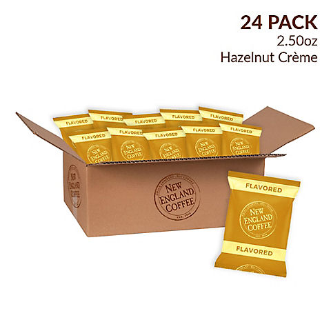 New England Coffee Hazelnut Creme Coffee Individual Packs, 24 pk./2.5 oz.