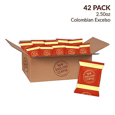 New England Coffee Colombian Excelso Individual Packs, 42 pk./2.5 oz.