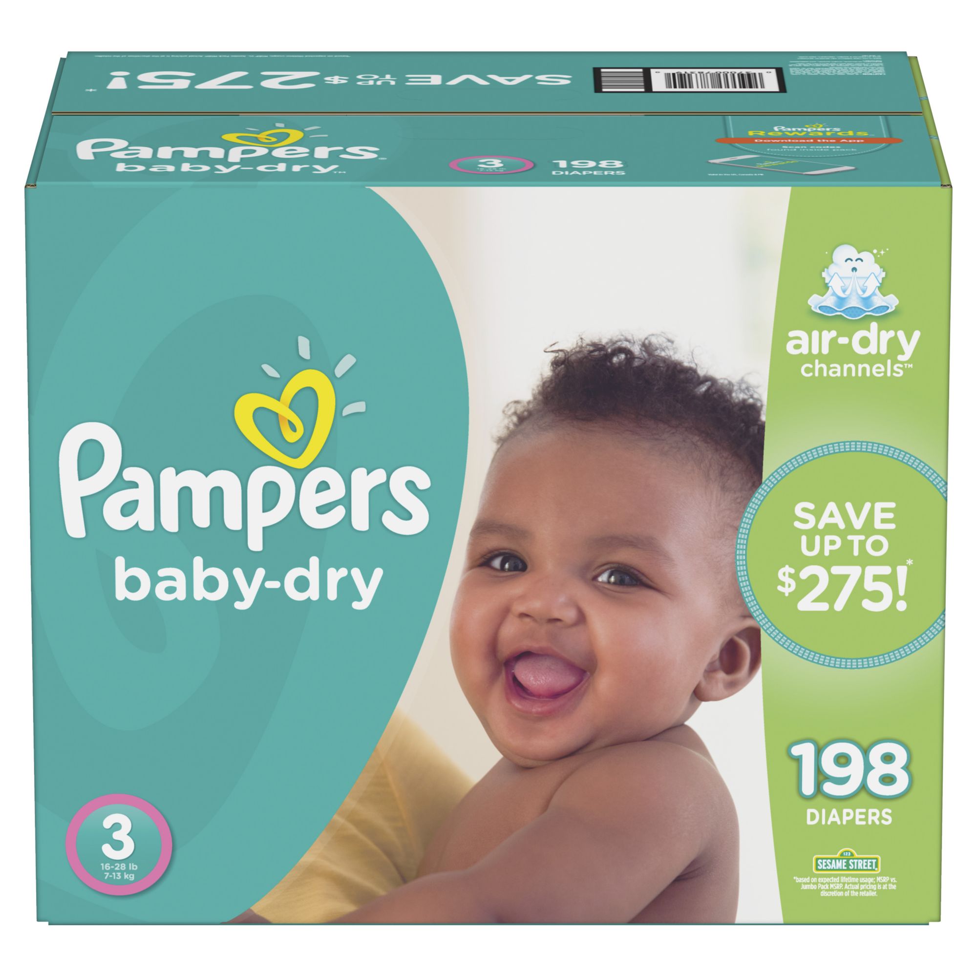 Pampers Baby Dry Flex Size 3 Diapers, 40 ct - QFC