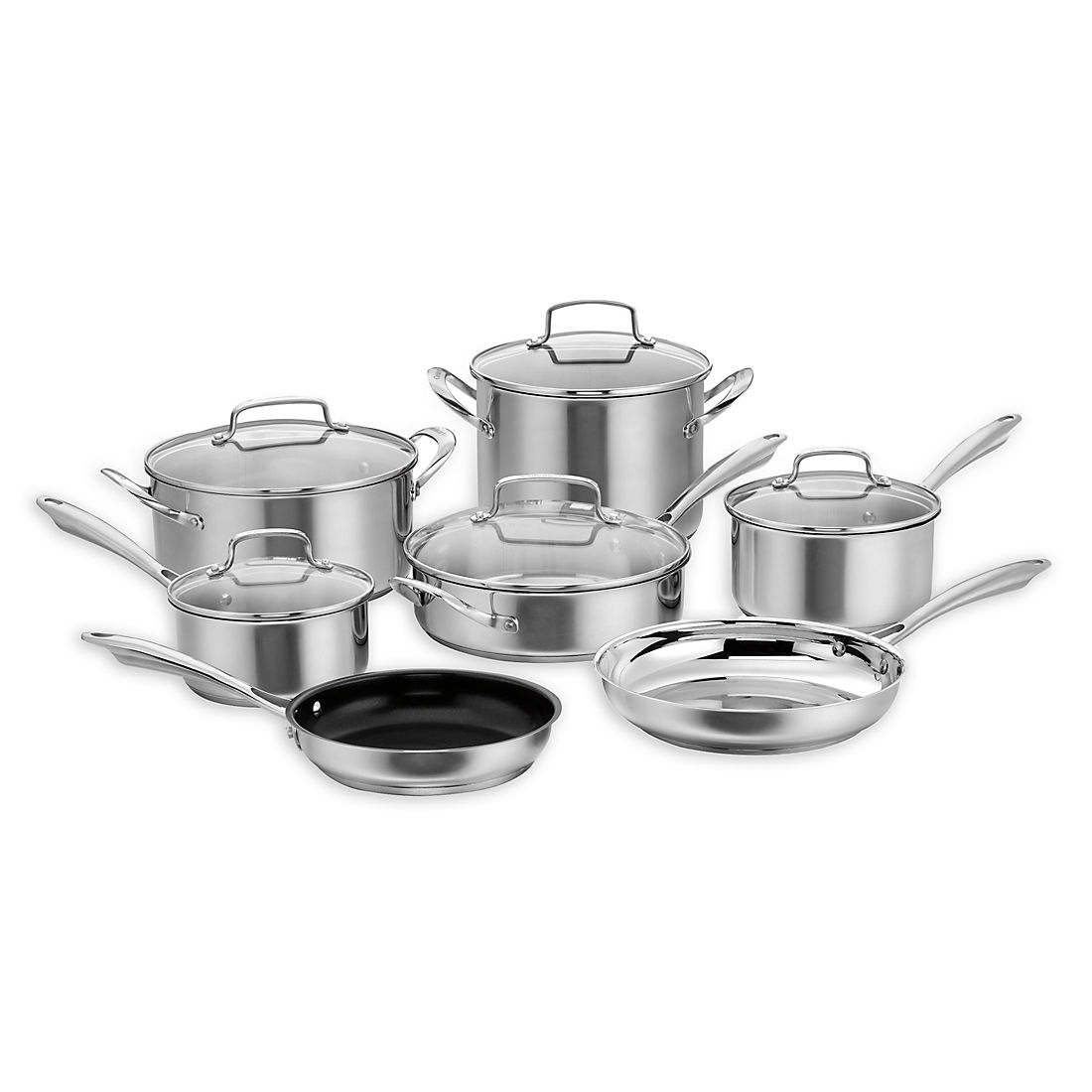 12-piece Stainless Steel pots Cookware Set 
