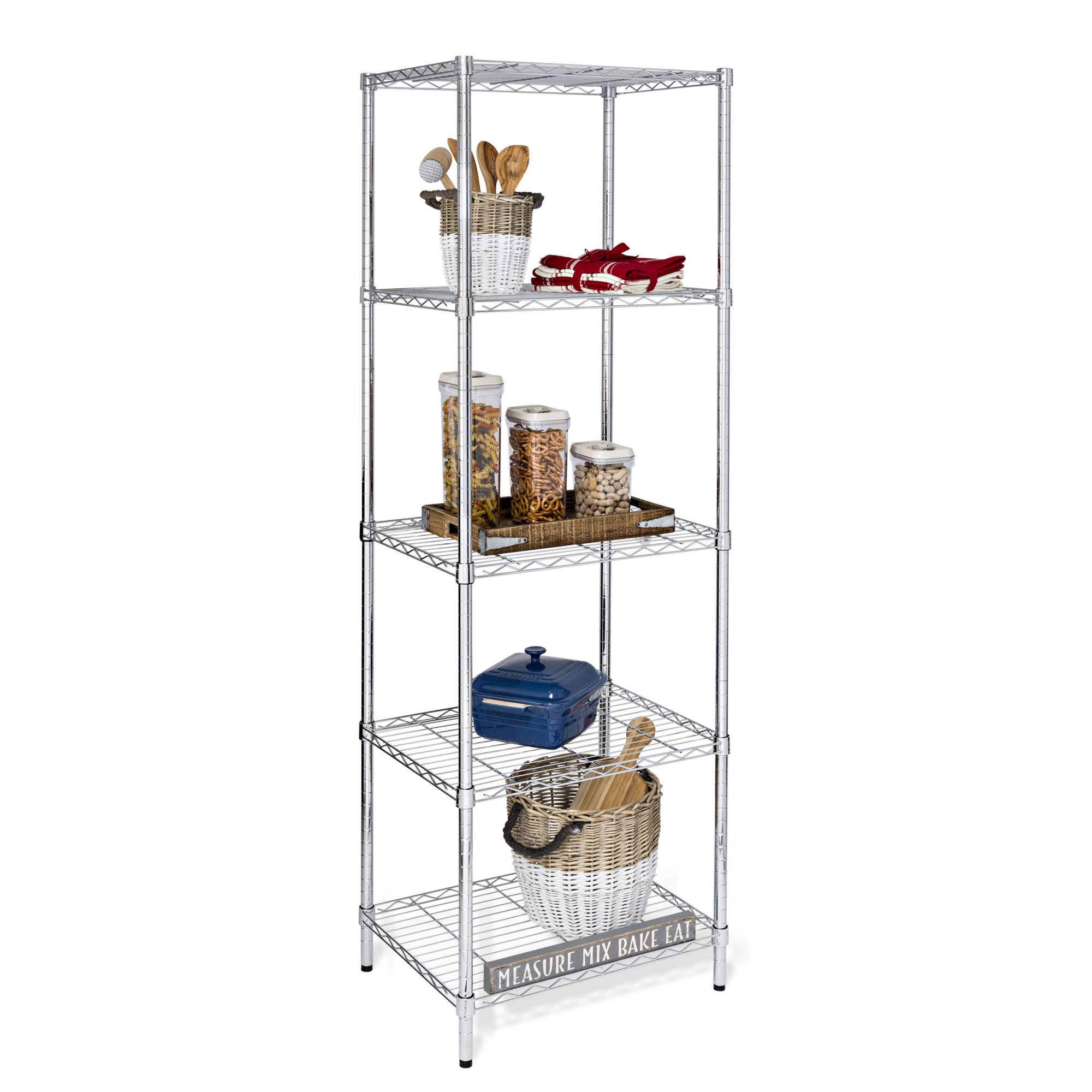 Honey-Can-Do Over-the-Toilet Steel 5-Tier Storage Shelf