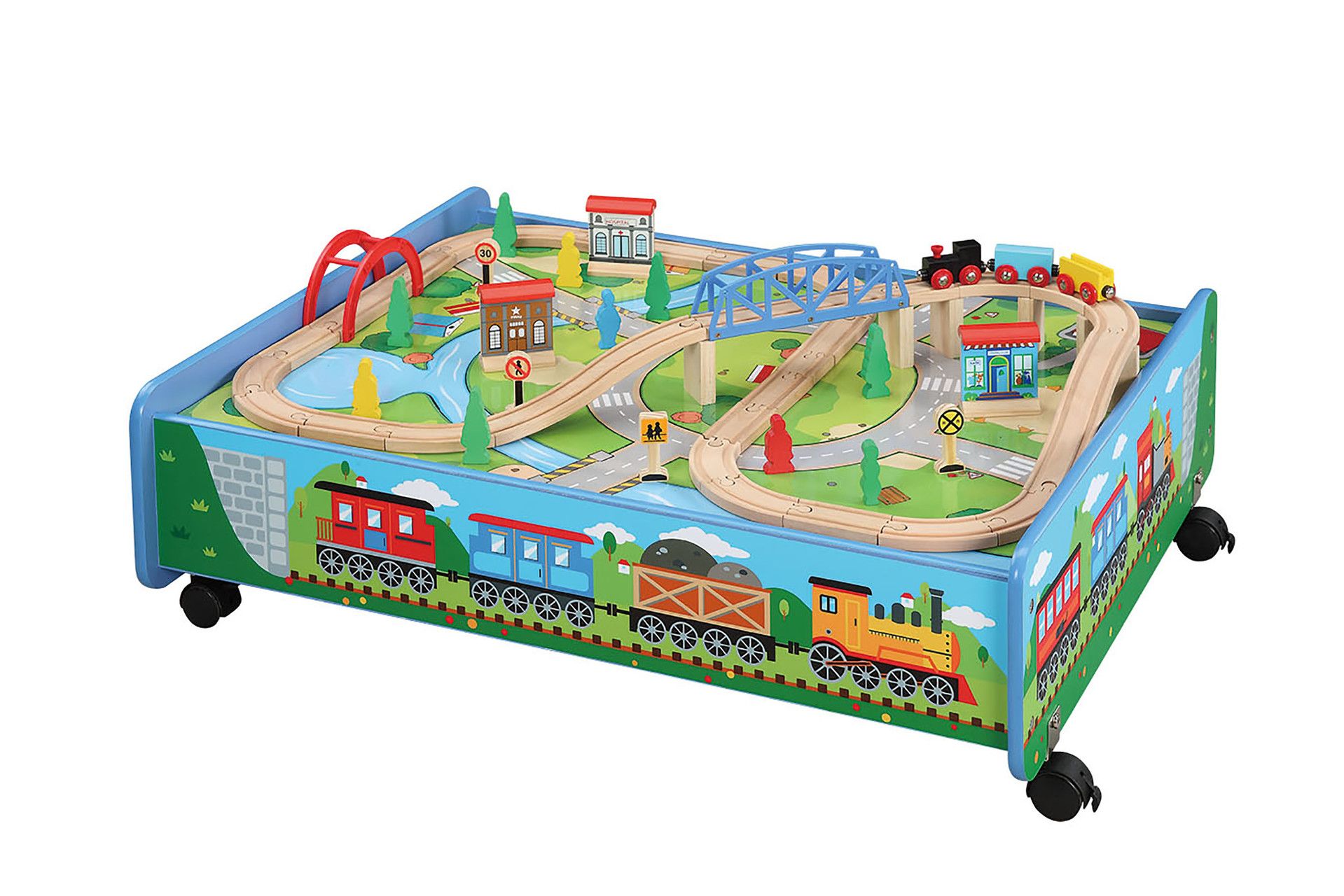 Melissa and doug 2024 train table assembly