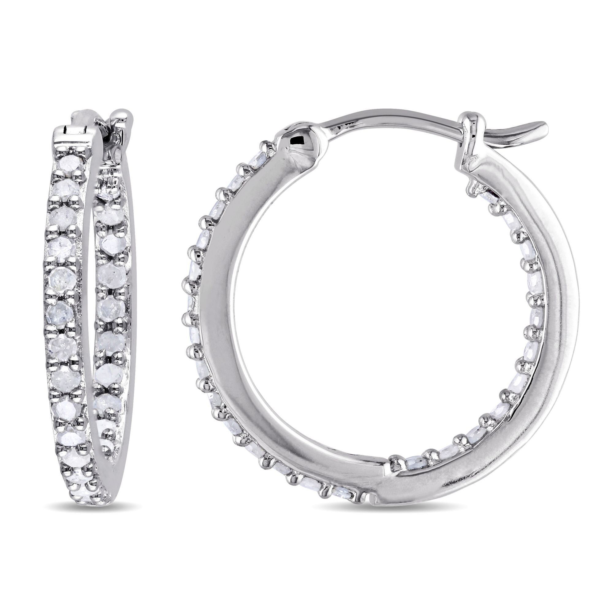 Diamond Hoop Earrings 67112