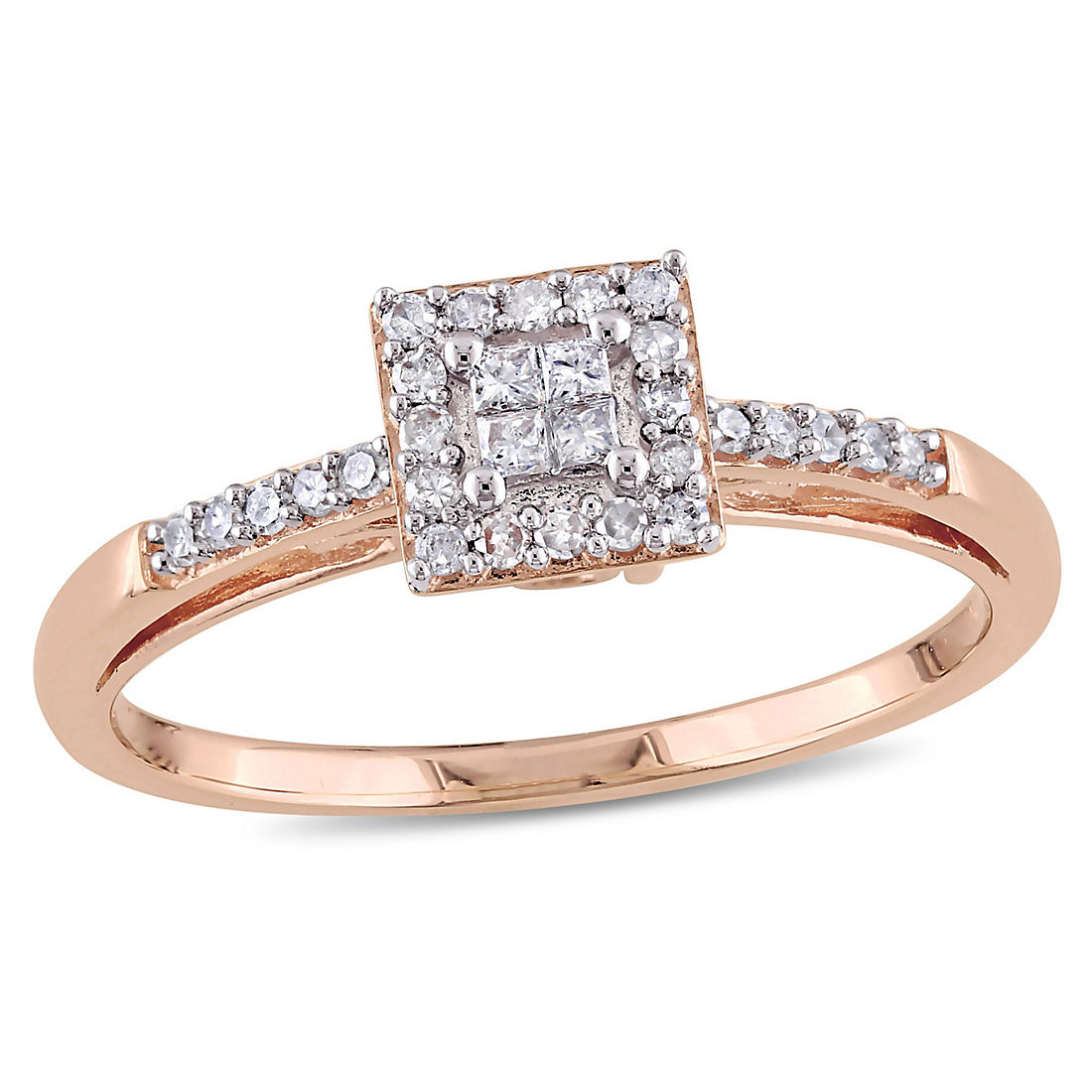 19 ct. t.w. Diamond Ring in 10k Rose Gold - BJs Wholesale Club