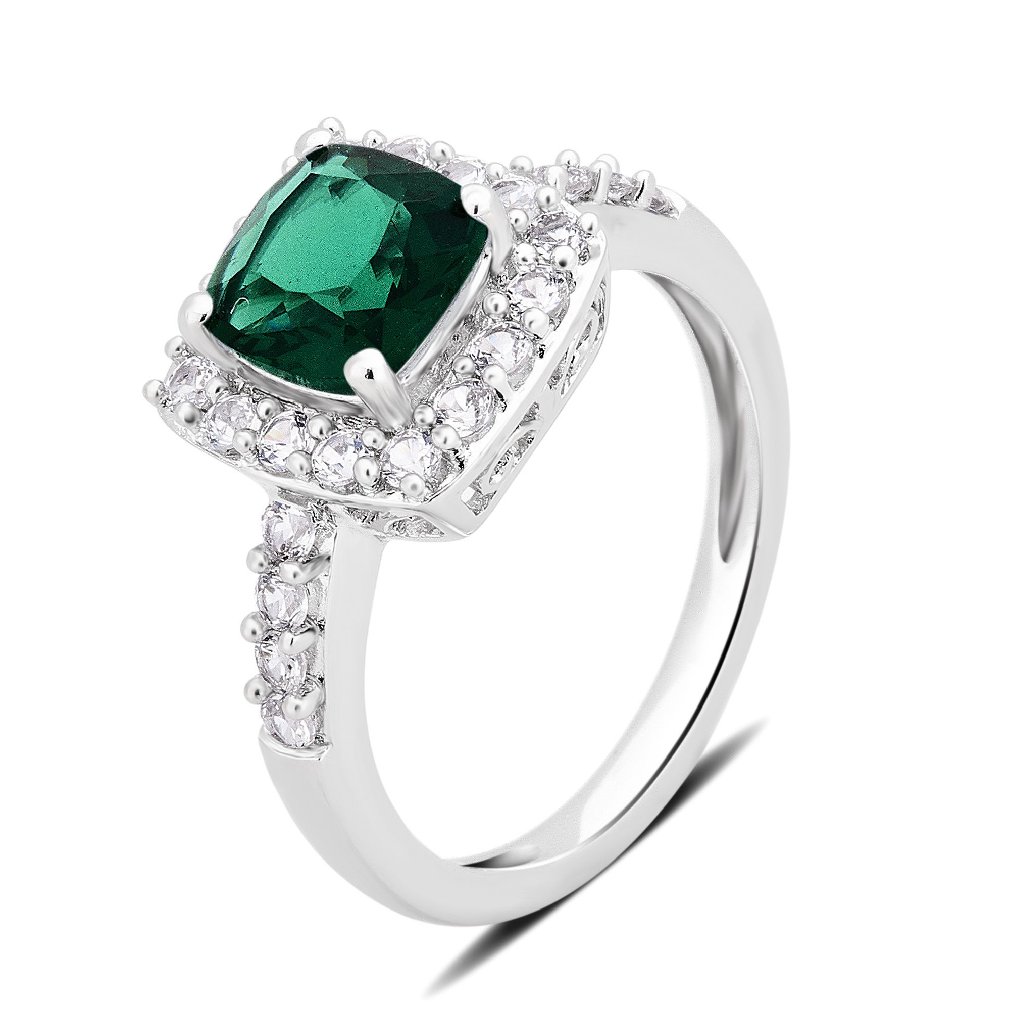 Emerald white deals sapphire ring