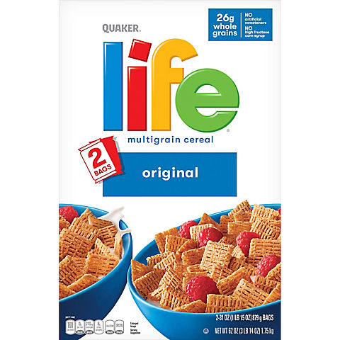 Quaker Life Cereal, 2 pk./31 oz.