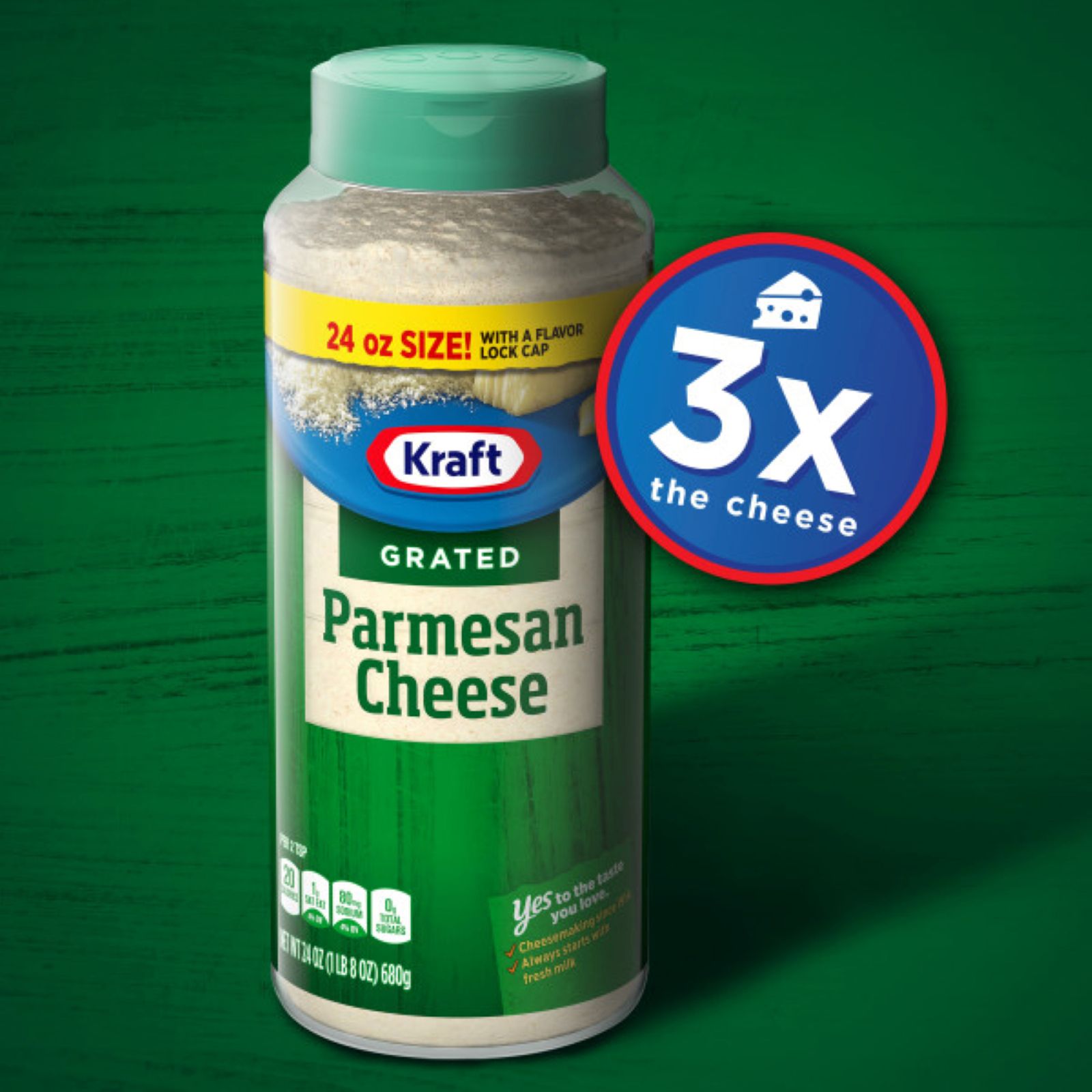 Kraft Grated Parmesan Cheese, 4.5 Pound (Pack of 4)