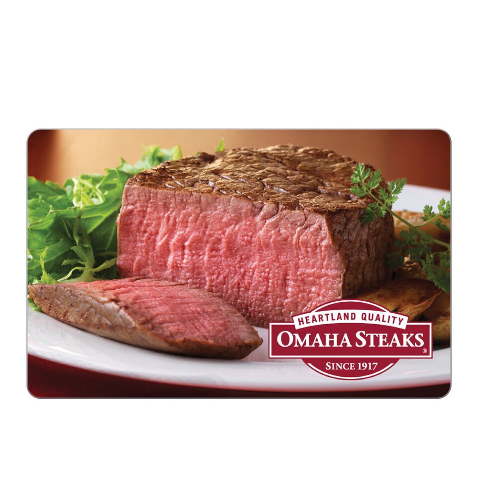  Omaha Steaks Tarjeta de regalo $25 : Tarjetas Regalos