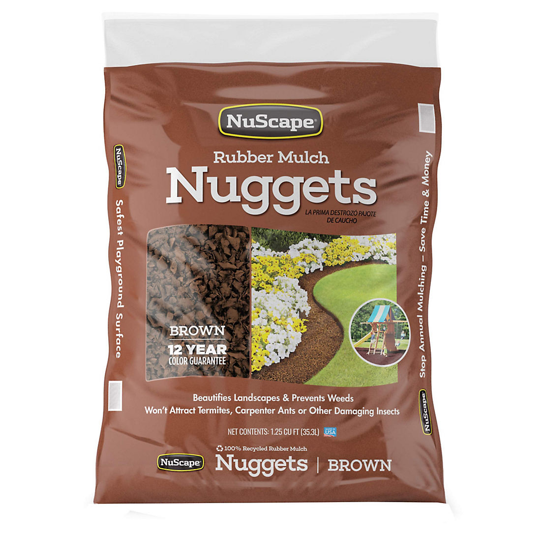 NuScape Rubber Mulch Nuggets, 1.25 Cu. Ft. - Red | BJ\'s Wholesale Club