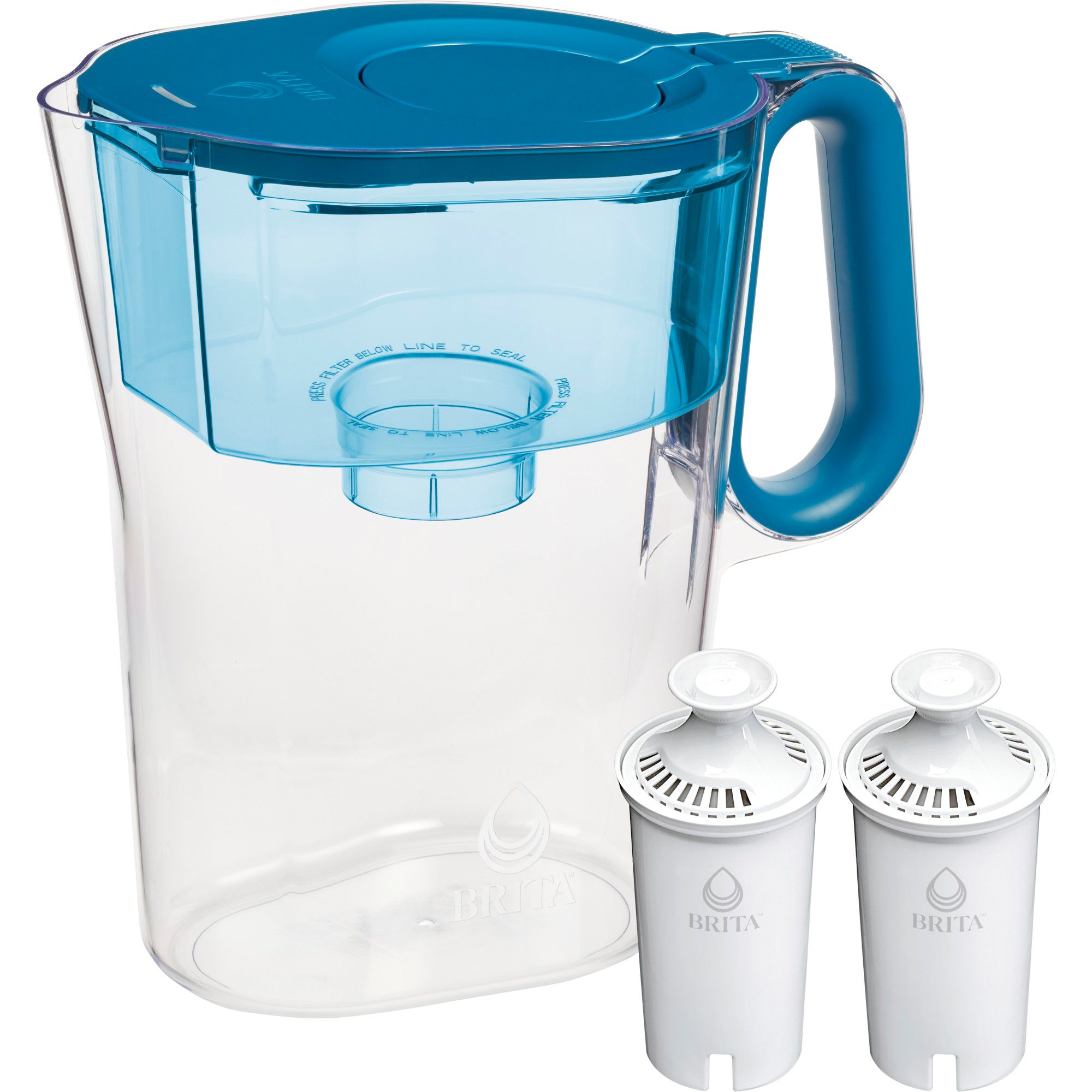 Online BRAND NEW Brita Large 10-Cup Water Filter Pitcher with 2 Longlast+ Filters, Wave