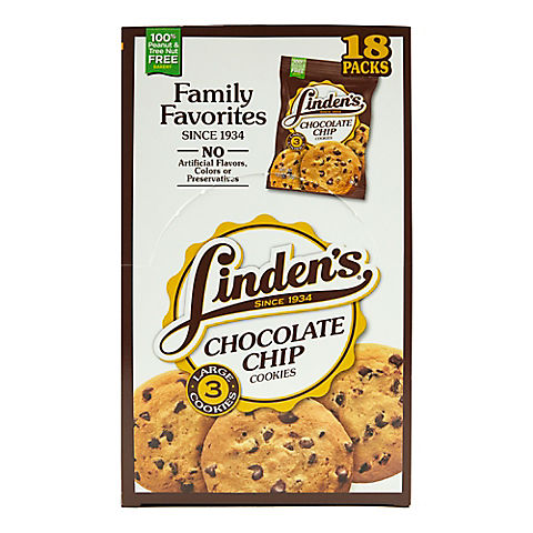 Linden's Chocolate Chip Cookies, 3 ct./18 pk.