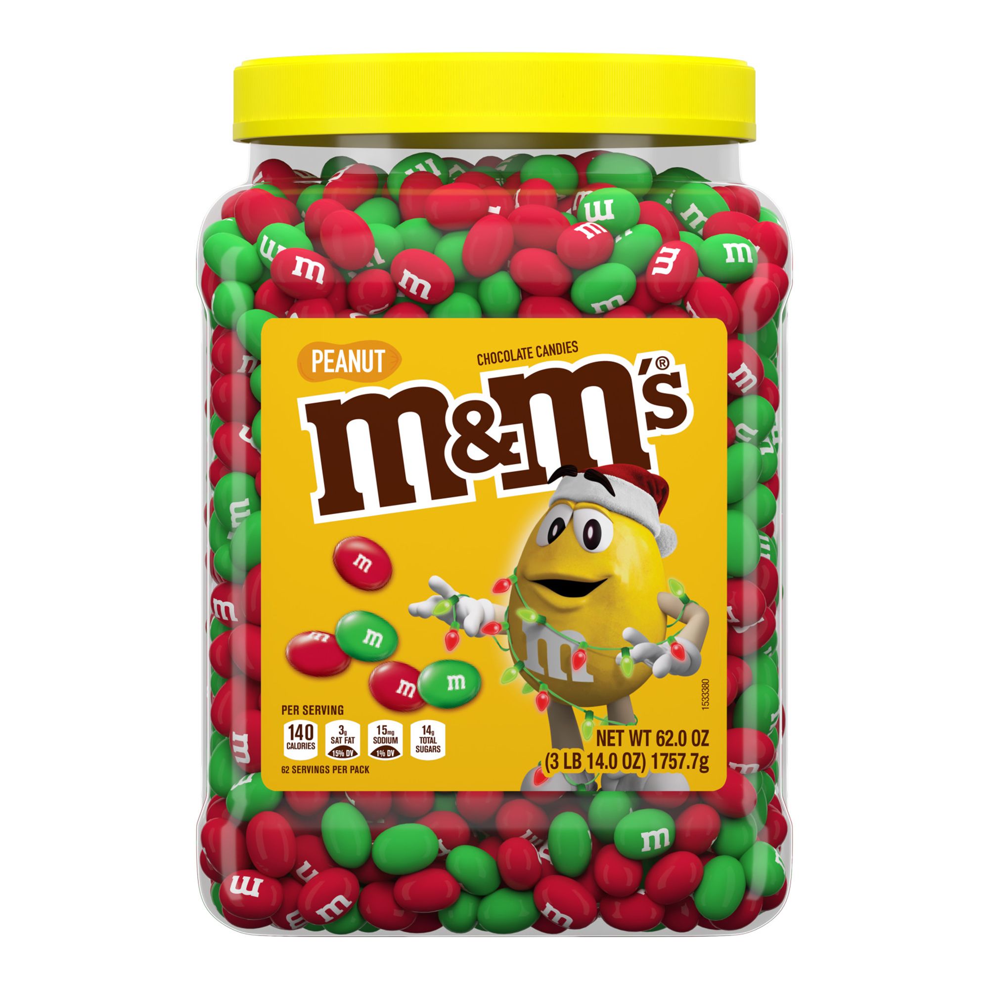 M&M's Peanut Chocolate Candy Pantry - 62 oz bag