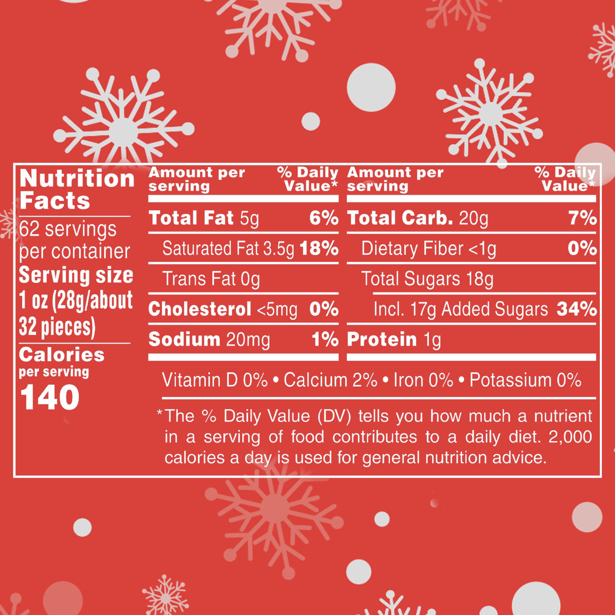 Peanut Butter M&ms Product Label With Nutrition Information - Gumball  Machine Warehouse