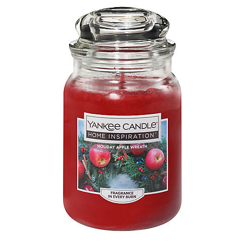 Yankee Candle Jar Candle, 19 oz. - Holiday Apple Wreath