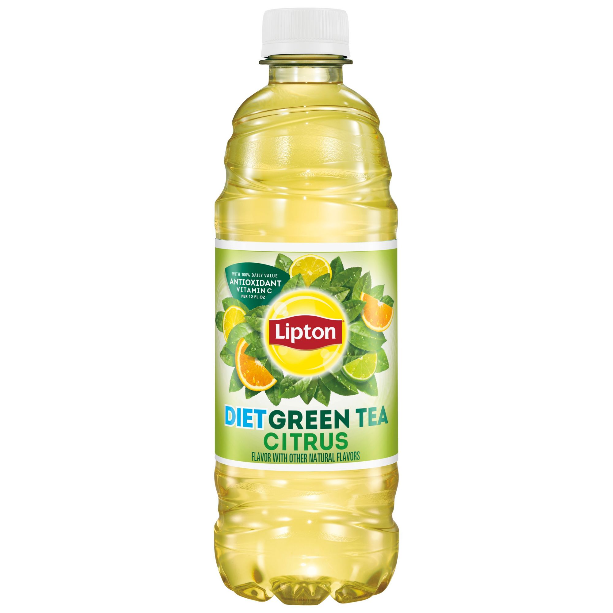 Lipton Green Tea, Diet, Citrus Flavor - 12 pack, 16.9 fl oz bottles