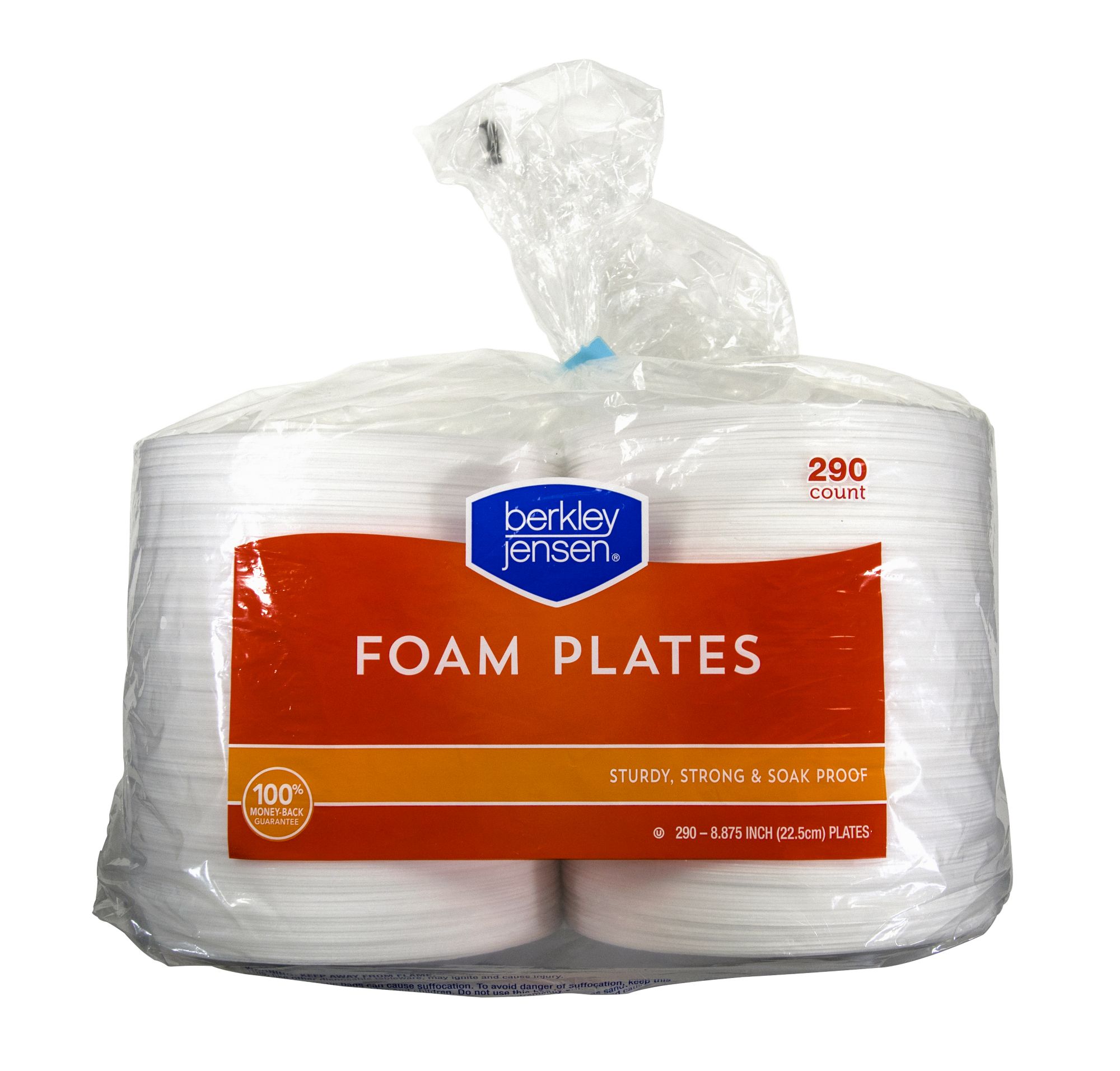 Meijer Foam Plate, 8 7/8 Diameter, 130 ct