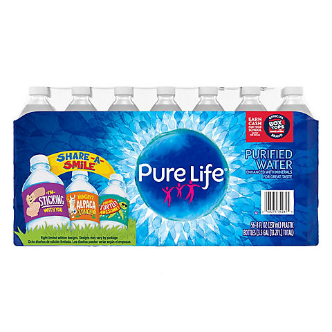 Pure Life Purified Water, Plastic Bottled Water, 56 pk./ 8 fl. oz.