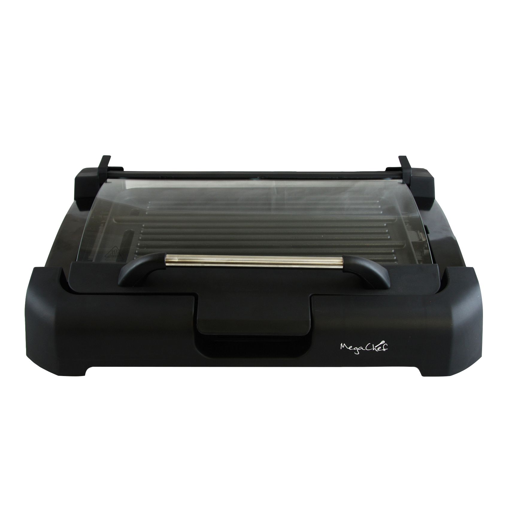 MegaChef Reversible Indoor Grill and Griddle with Removable Glass Lid