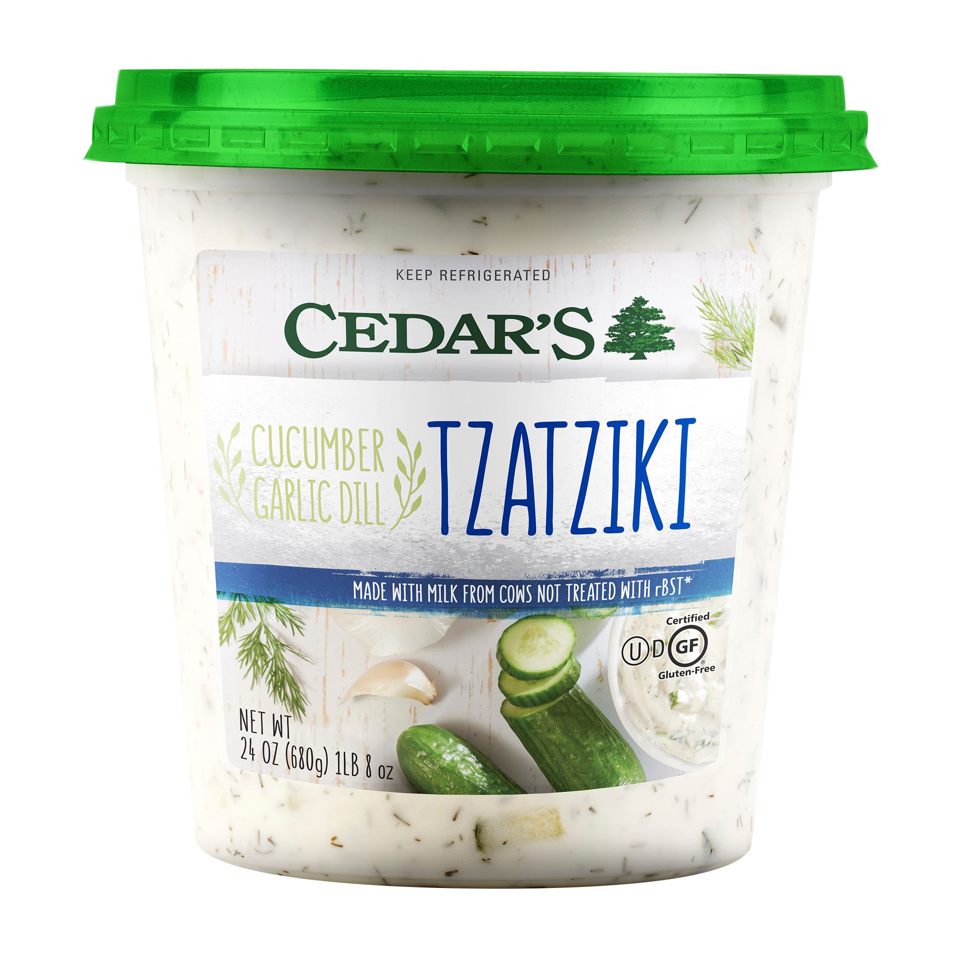 Cedar S Cucumber Garlic Dill Tzatziki 24 Oz Bjs Wholesale Club