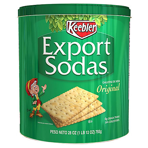 Keebler Export Soda Crackers Tin, 28 oz.