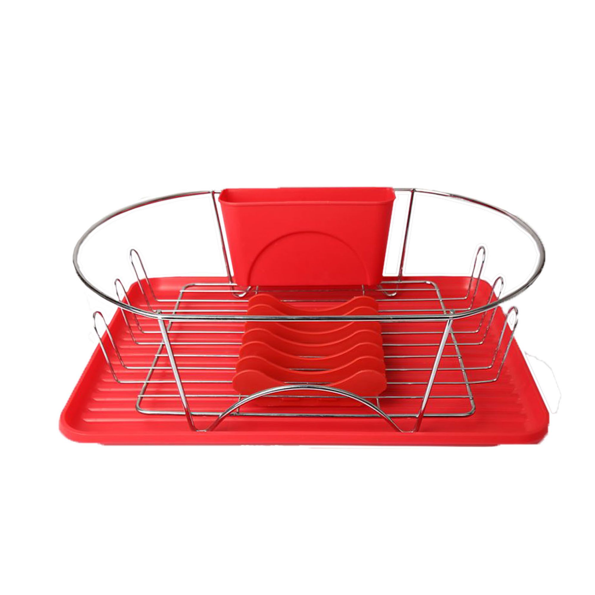 Mega Chef Red Dish Rack - 8524108