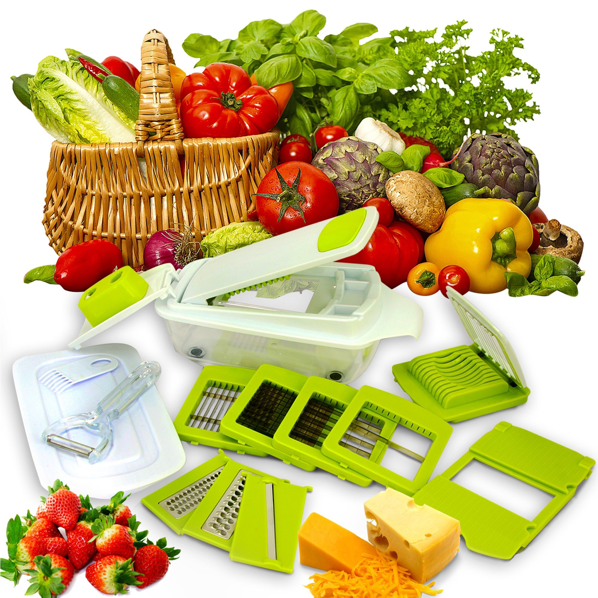 Megachef 8-In-1 Multi-Use Slicer Dicer