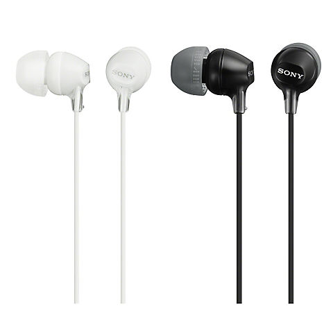 Sony In-Ear Smart Headphones, 2 pk. - Black and White