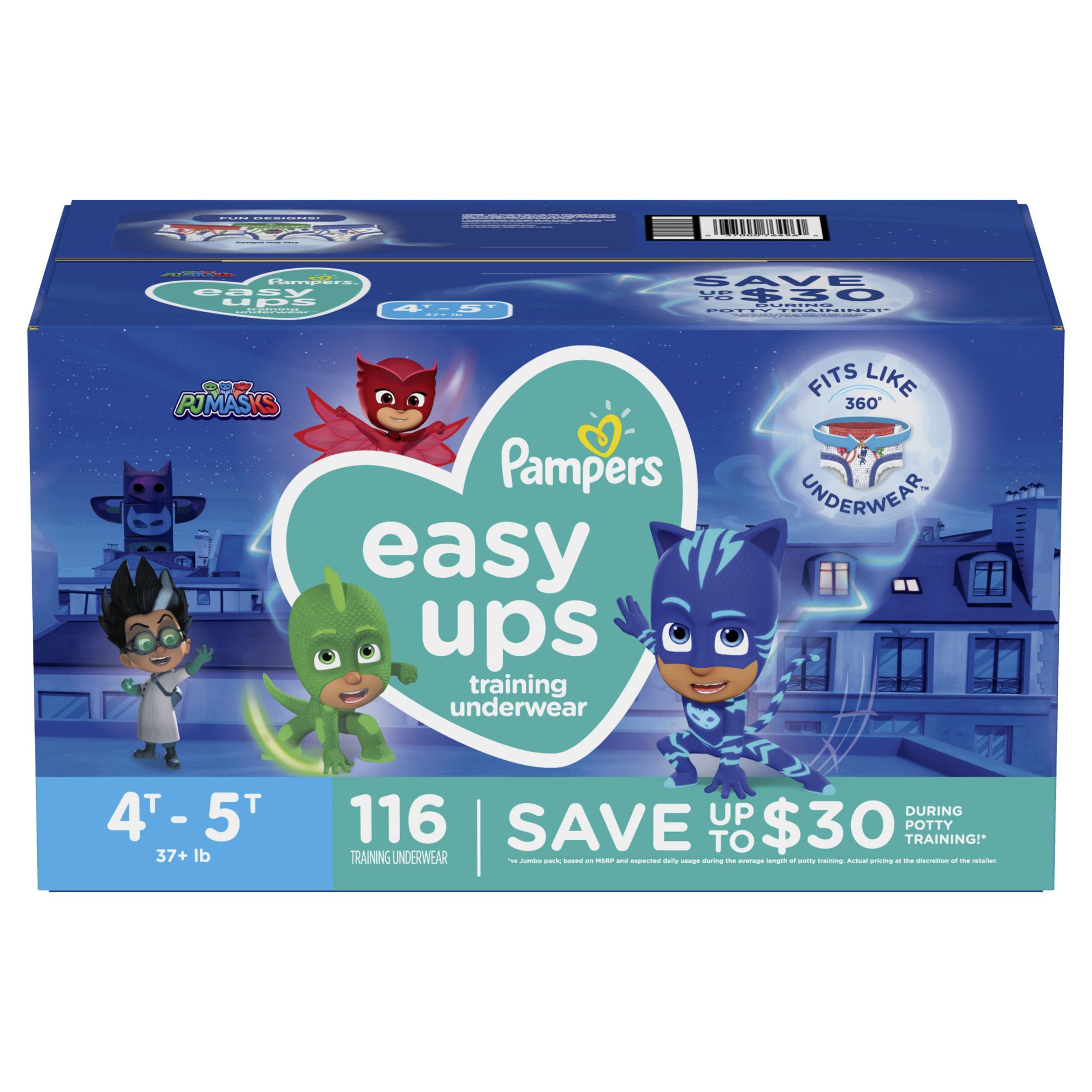 pampers easy ups pull on disposable potty training underwear for boys