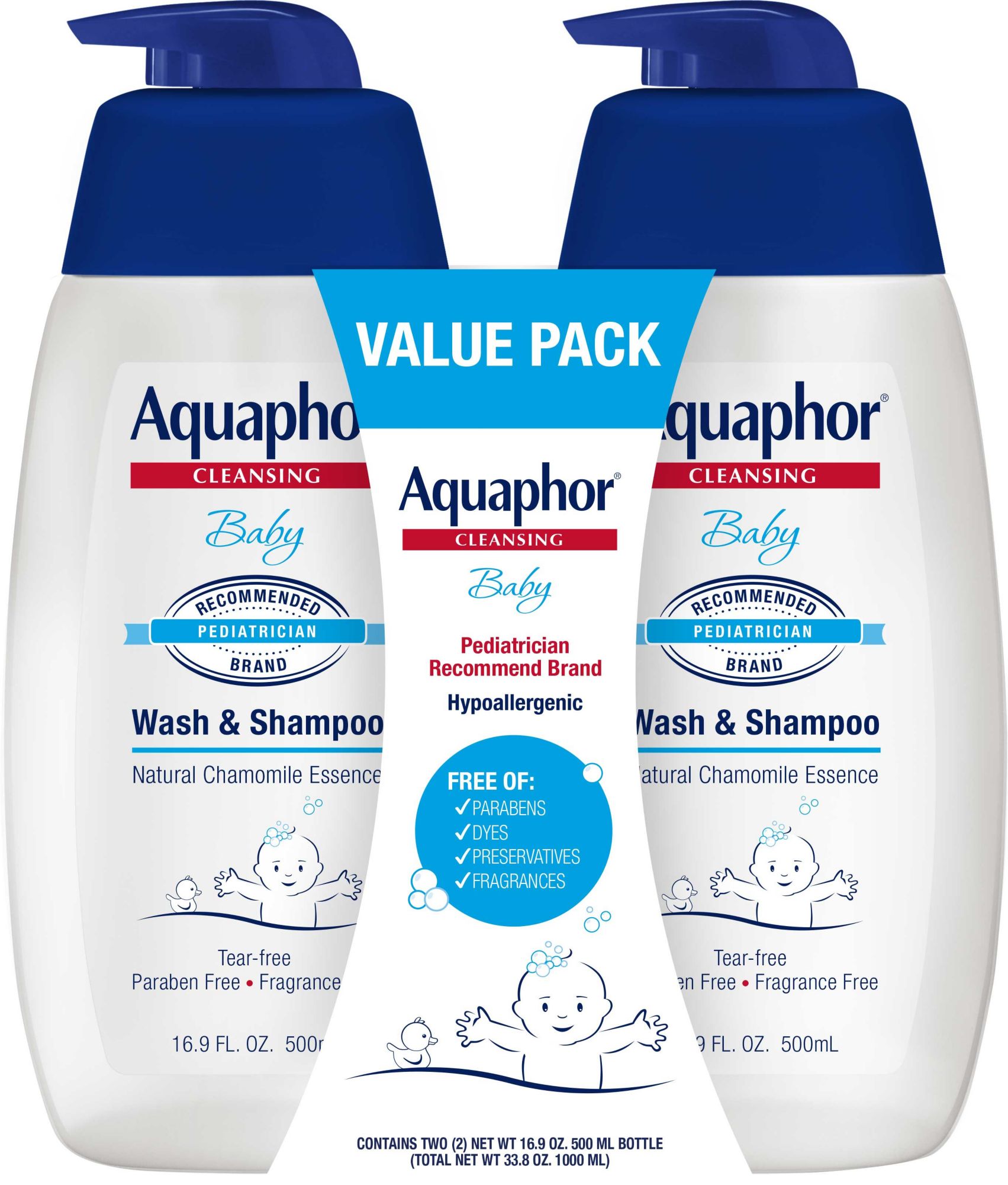 aquaphor baby gentle wash & shampoo