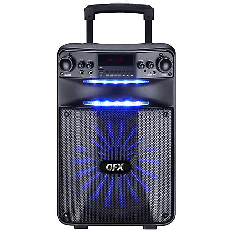 QFX 12" Rechargeable Bluetooth Party Speaker with Speaker Pro App Control