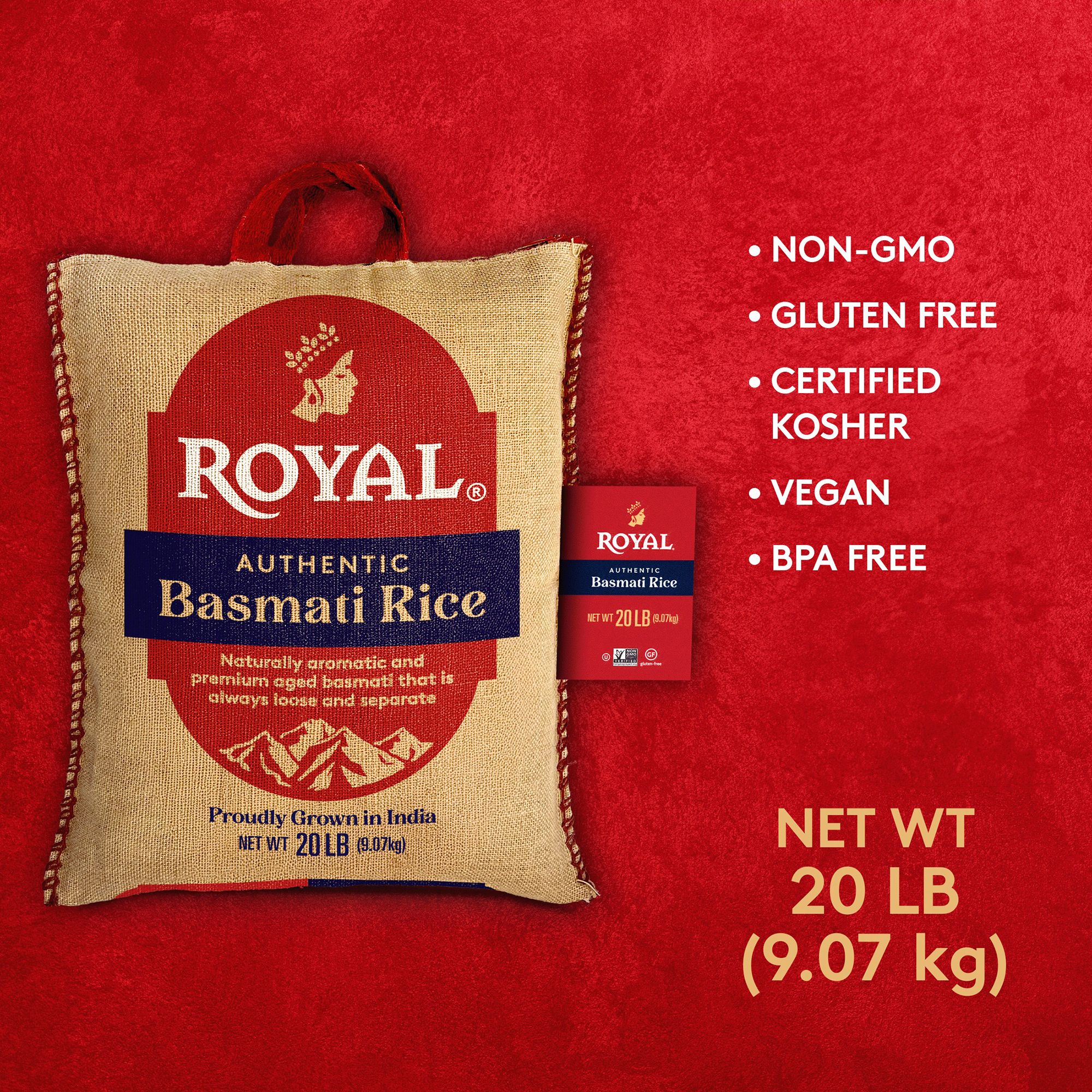 Royal Basmati Rice, 20 lbs.