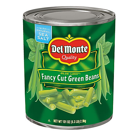 Del Monte Blue Lake Fancy Cut Green Beans, 101 oz.