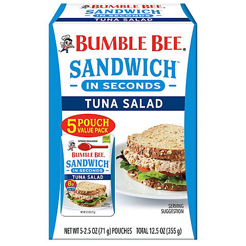 Bumble Bee Sandwich in Seconds Tuna Salad Pouches, 5 pk./2.5 oz.
