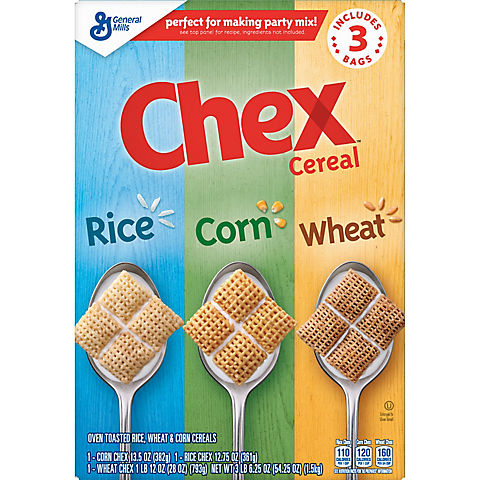 Chex Cereal Party Mix Variety Pack, 3 ct.