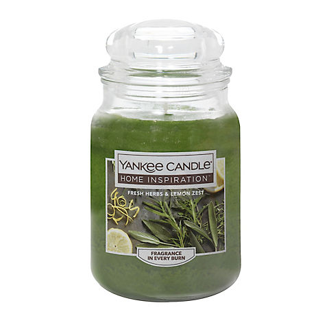 Yankee Candle Jar Candle, 19 oz. - Fresh Herbs & Lemon Zest