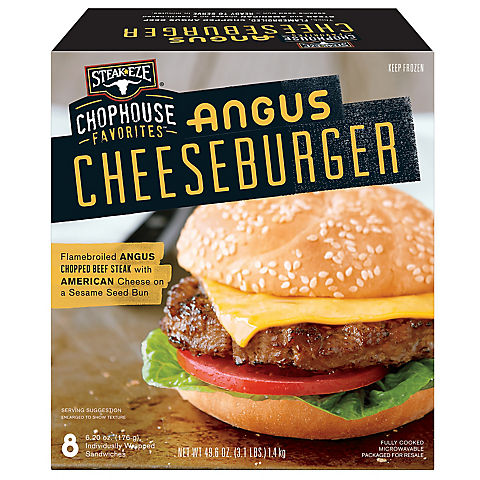 Steak-EZE Angus Cheeseburgers, 8 ct.