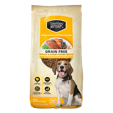 Berkley Jensen Grain Free Turkey and Sweet Potato Recipe For Dogs, 30 lbs.