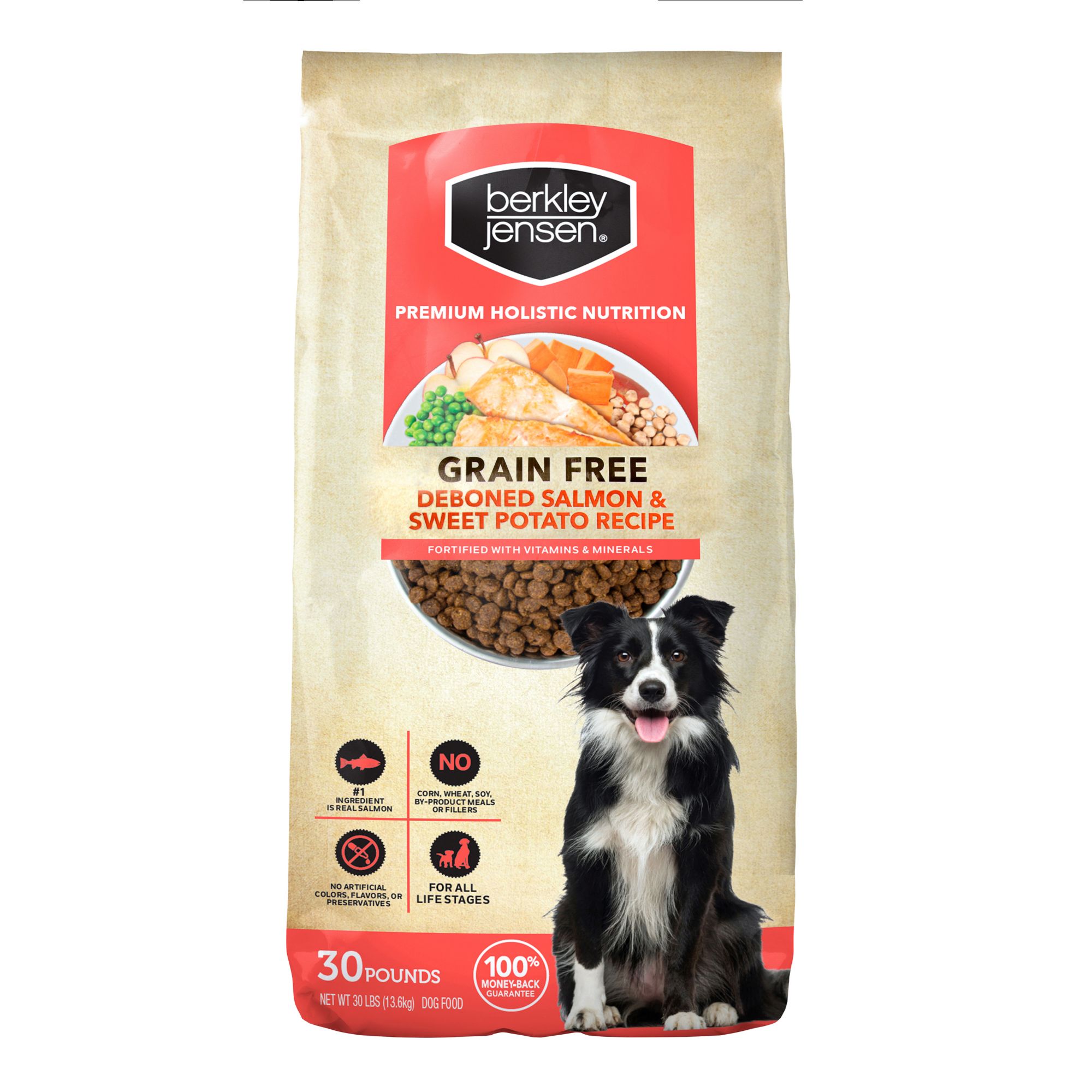 Berkley Jensen Grain Free Salmon and Sweet Potato Dry Dog Food 30 lbs