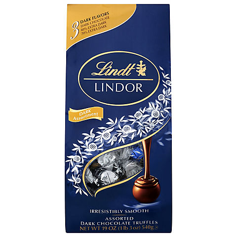 Lindt Lindor Assorted Dark Chocolate Truffles, 19 oz.