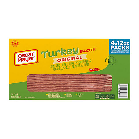Oscar Mayer Turkey Bacon, 4 pk./48 oz.