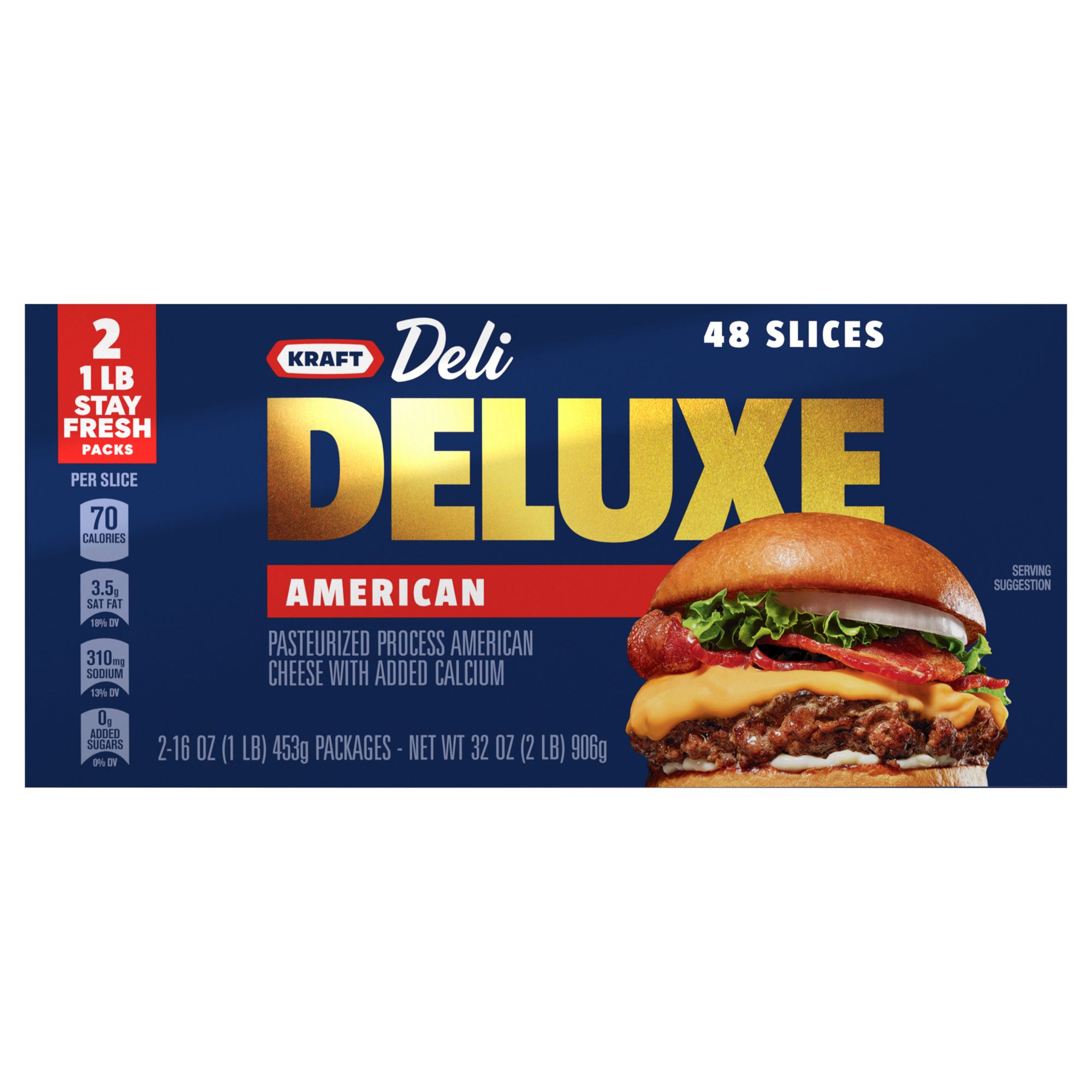 Kraft Deli Deluxe Sliced American Cheese BJ's Wholesale Club