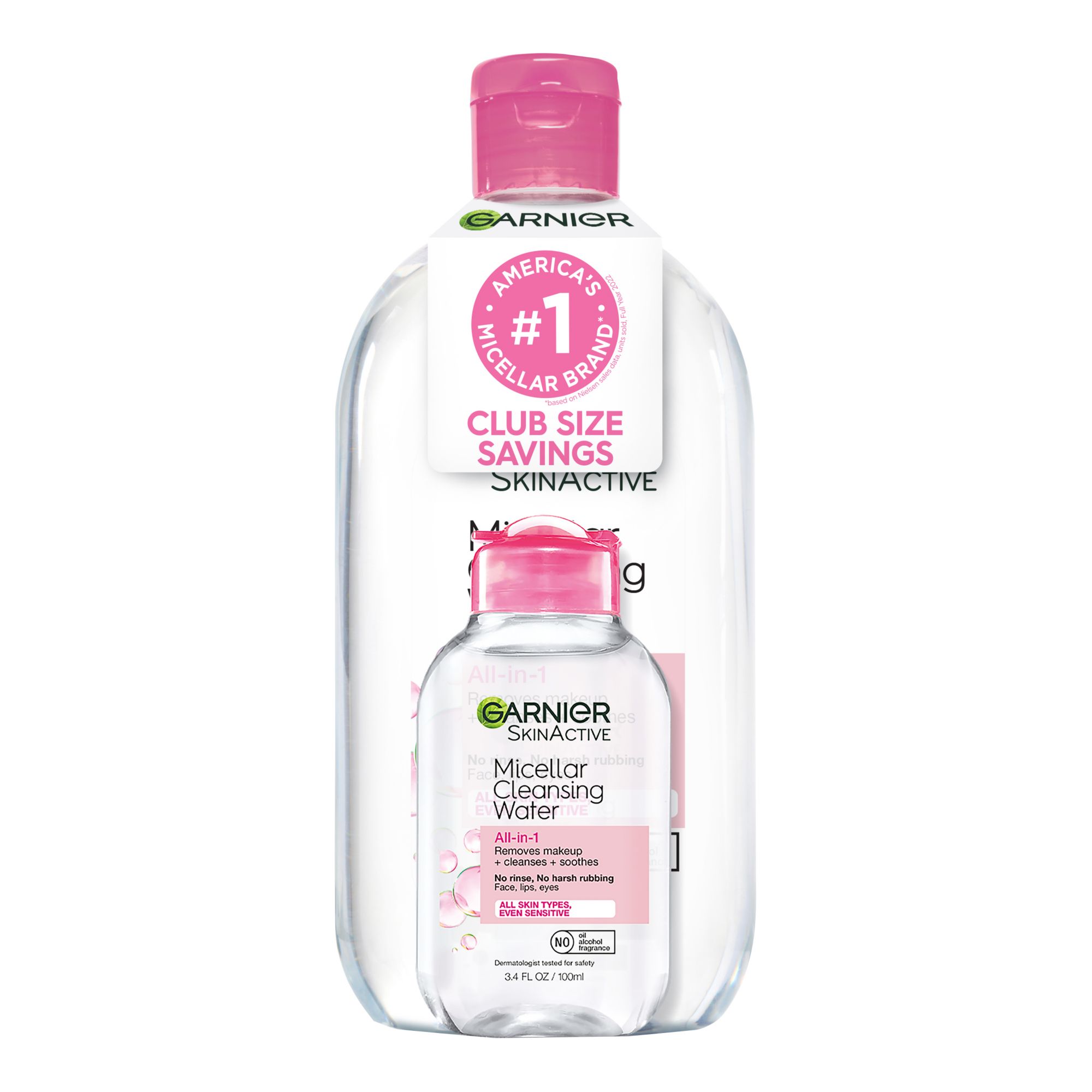 SkinActive Micellar Cleansing Water & Makeup Remover with Rose Water For  Normal to Dry Skin