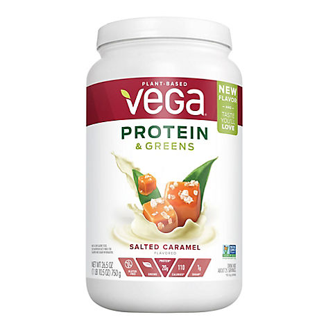 Vega Salted Caramel Flavored Protein & Greens Shake, 26.5 oz.