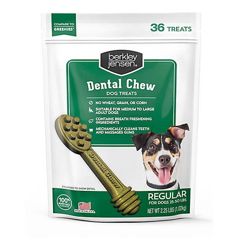 Berkley Jensen Grain-Free Dental Chews for Regular Size Dogs, 36 ct./2.25 lbs.