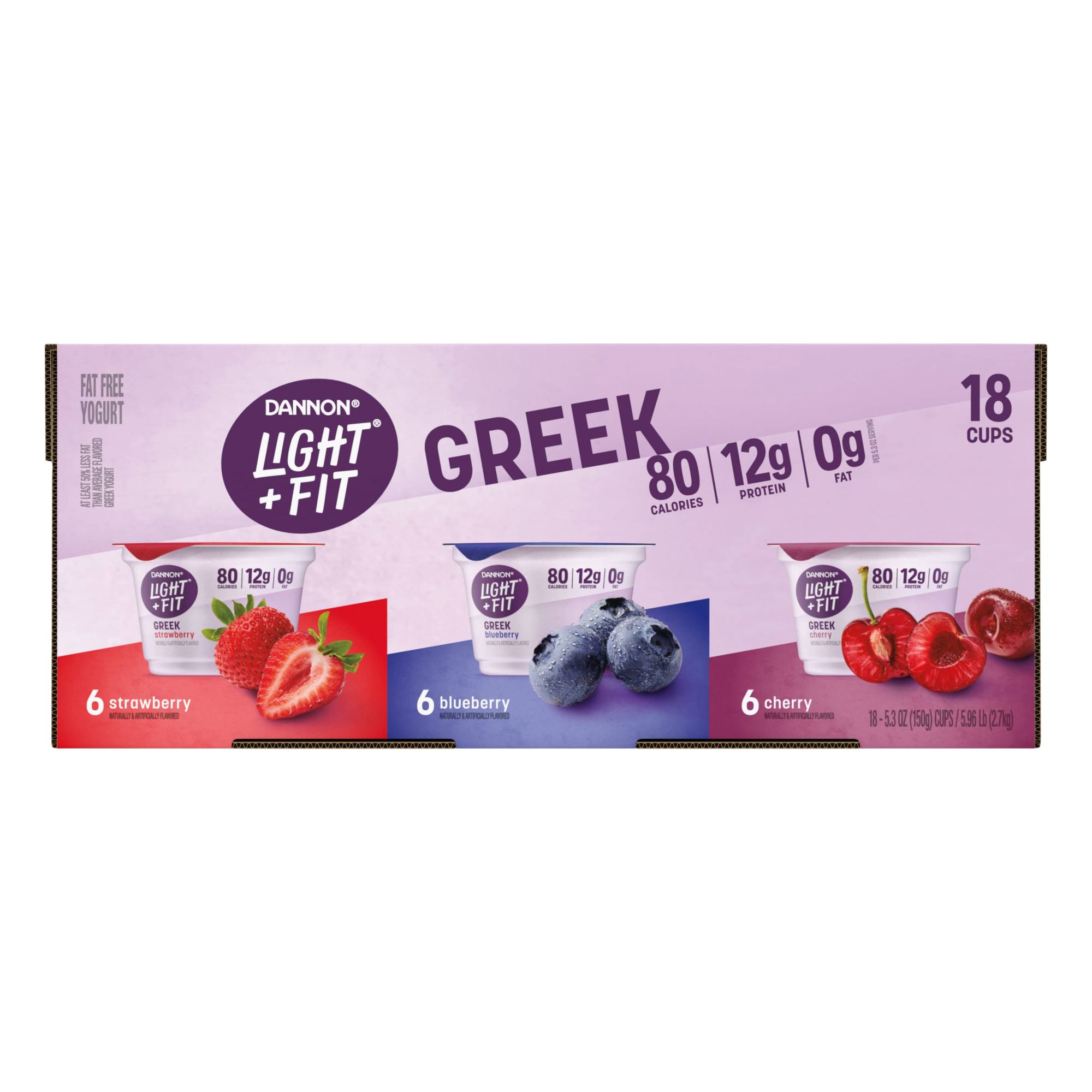 Dannon Light & Fit Variety Non Fat Greek Yogurt