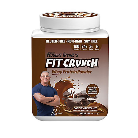 Fit Crunch Chocolate Deluxe Whey Protein Powder, 1.81 lbs.